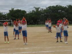 1・2年生運動会の練習