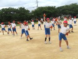 1・2年生運動会の練習