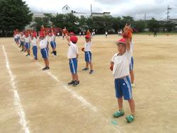 1・2年生運動会の練習