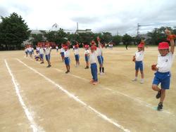 1・2年生運動会の練習