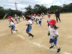 1・2年生運動会の練習