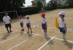 運動会前日練習の様子