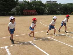 運動会前日練習の様子