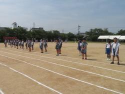 運動会前日練習の様子