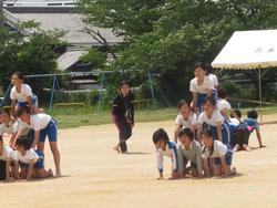 運動会前日練習の様子