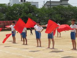 運動会前日練習の様子