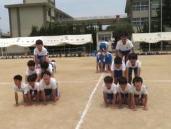 運動会前日練習の様子