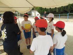 運動会前日準備の様子