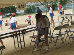 運動会前日準備の様子