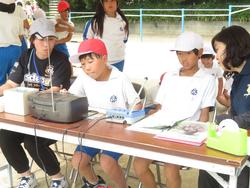 運動会前日準備の様子