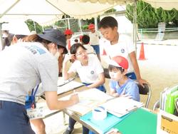 運動会前日準備の様子
