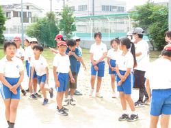 運動会前日準備の様子