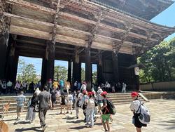 6年生校外学習東大寺南大門到着