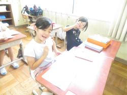 雨の日の業間休み