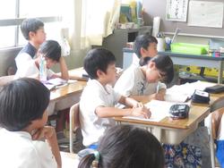 3年生道徳の授業