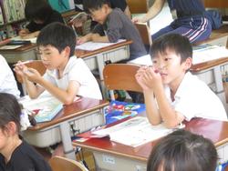 1年生国語の授業