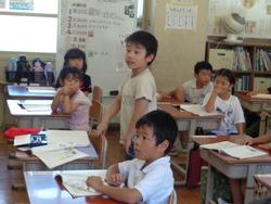 1年生国語の授業