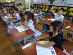 1年生国語の授業