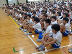 第1回児童集会の様子