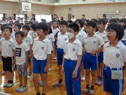 第1回児童集会の様子