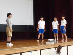 第1回児童集会の様子