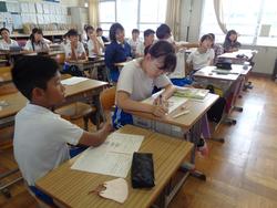 6年生家庭科の授業
