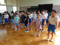 1年生・2年生 歌の交流会