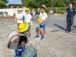 挨拶ボランティアの様子
