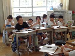 3年生道徳の授業