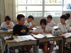 3年生道徳の授業