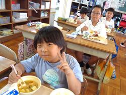 2年生給食の時間