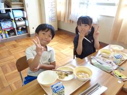 2年生給食の時間
