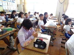 6年生家庭科の授業