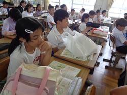 6年生家庭科の授業