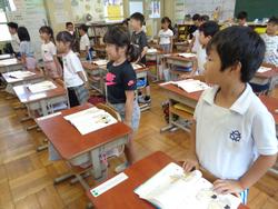 1年生国語の授業