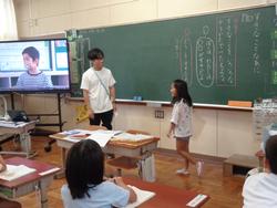 1年生国語の授業