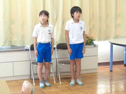 1学期終業式の様子