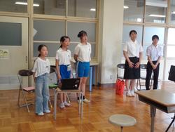 始業式の様子