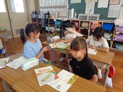 2年生 始業式後の学級活動