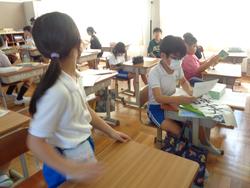 4年生 始業式後の学級活動
