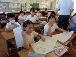 5年生 始業式後の学級活動