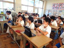 5年生 始業式後の学級活動