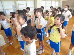 2年生「おなか元気教室」の様子