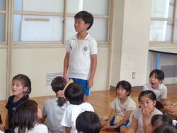 2年生「おなか元気教室」の様子