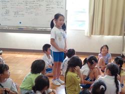 2年生「おなか元気教室」の様子
