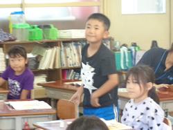 1年生国語の授業
