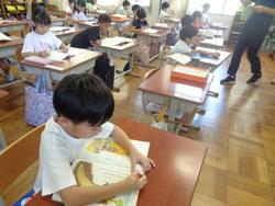1年生国語の授業