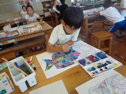 3年生図工の授業