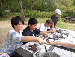 焼き板絵付け