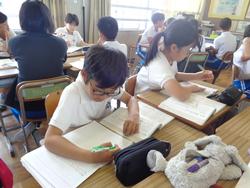 教育実習生研究授業（6年生）
